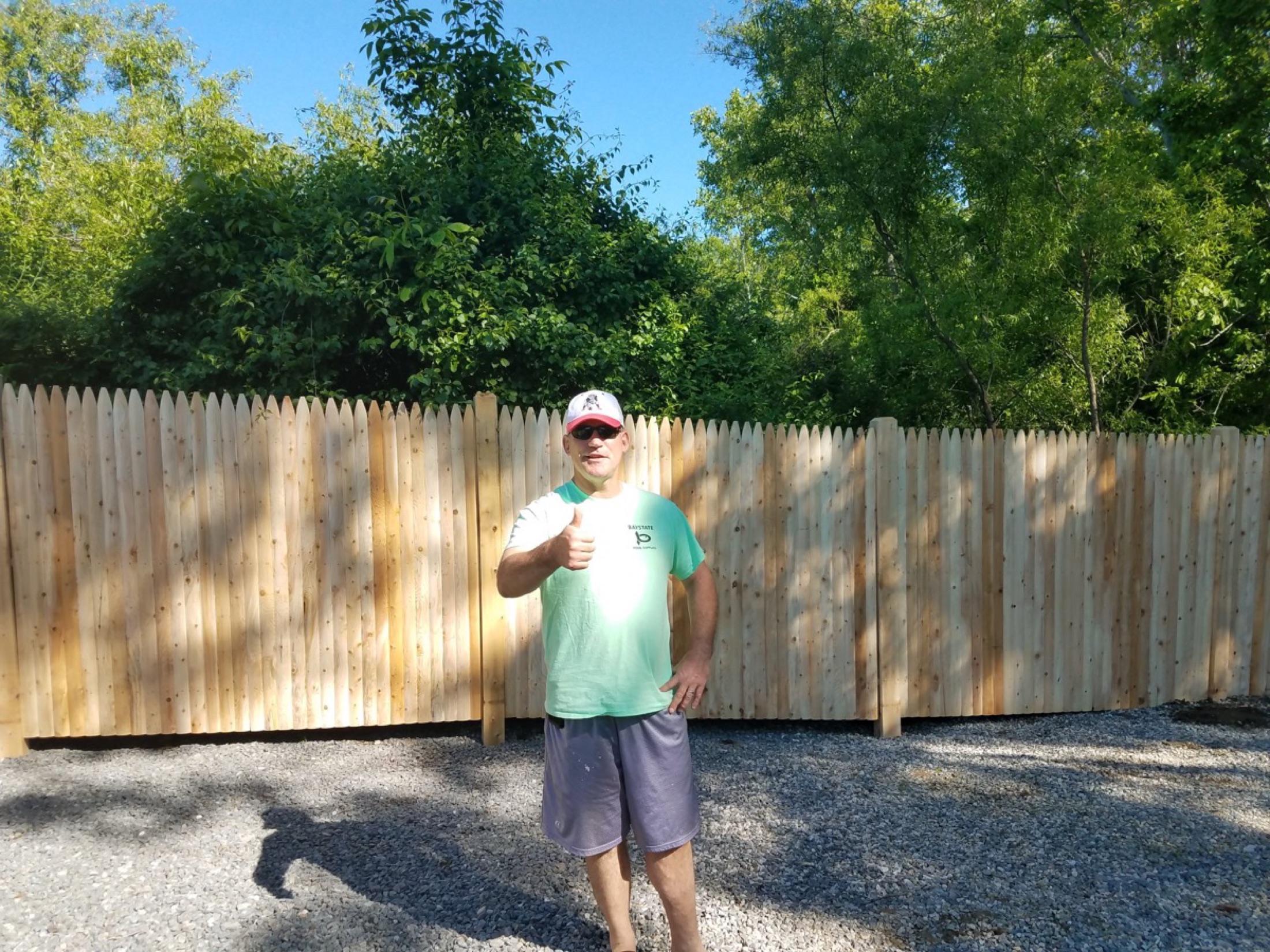 Wood fence customer project photo 2