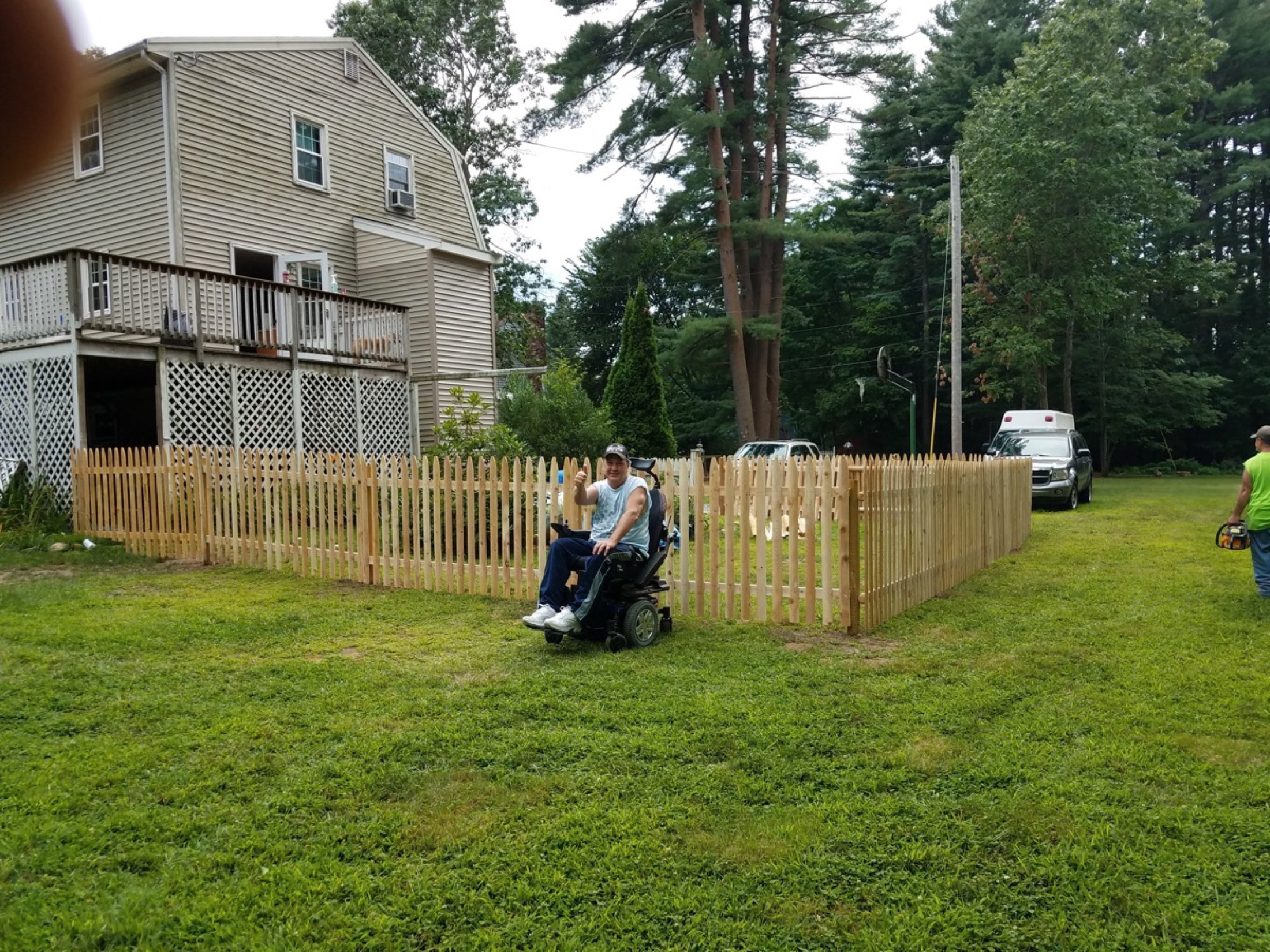 Wood fence customer project photo 17